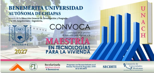 Convocatoria Maestría en Tecnologías para la Vivienda 2027